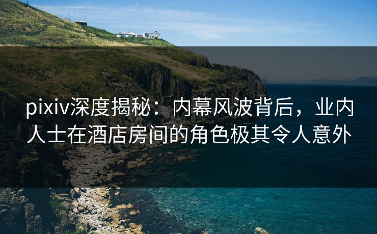 pixiv深度揭秘：内幕风波背后，业内人士在酒店房间的角色极其令人意外